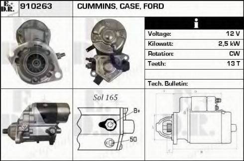 EDR 910263 - Стартер autosila-amz.com