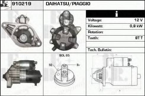 EDR 910219 - Стартер autosila-amz.com