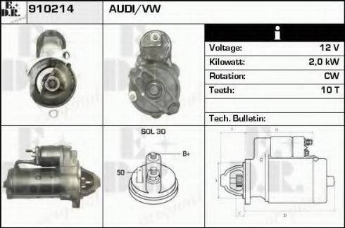 EDR 910214 - Стартер autosila-amz.com