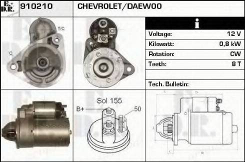 EDR 910210 - Стартер autosila-amz.com