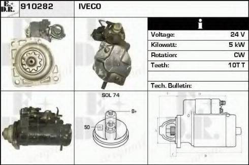 EDR 910282 - Стартер autosila-amz.com