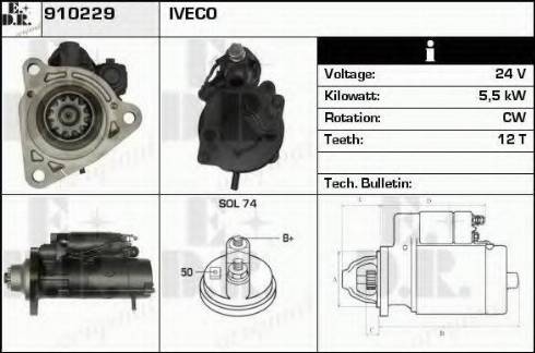 EDR 910229 - Стартер autosila-amz.com