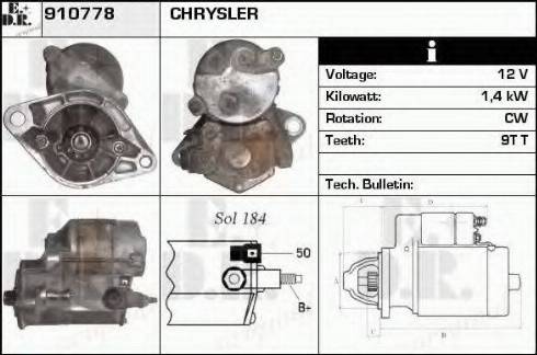 EDR 910778 - Стартер autosila-amz.com