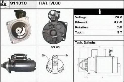 EDR 911310 - Стартер autosila-amz.com