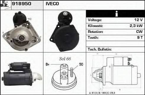 EDR 918950 - Стартер autosila-amz.com