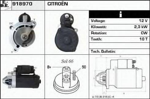 EDR 918970 - Стартер autosila-amz.com