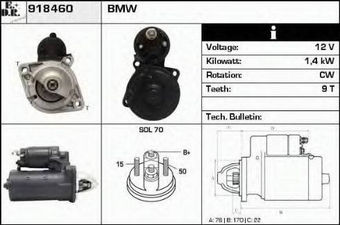 EDR 918460 - Стартер autosila-amz.com