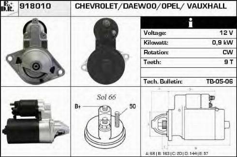 EDR 918010 - Стартер autosila-amz.com