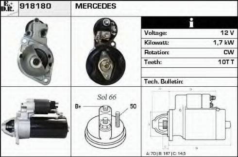 EDR 918180 - Стартер autosila-amz.com