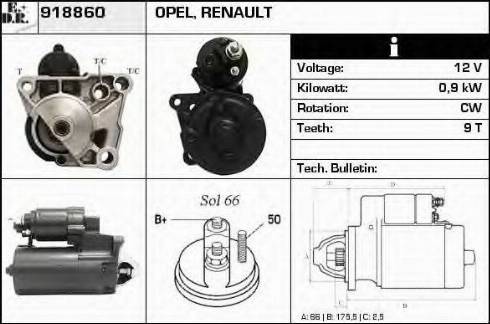 EDR 918860 - Стартер autosila-amz.com