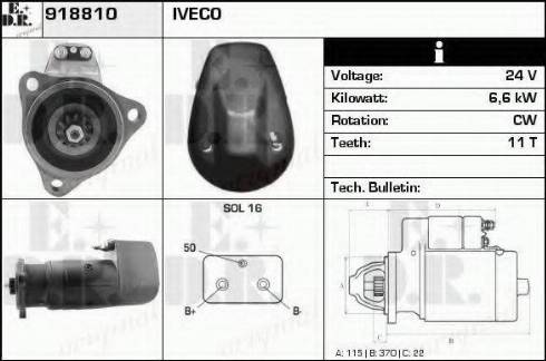 EDR 918810 - Стартер autosila-amz.com