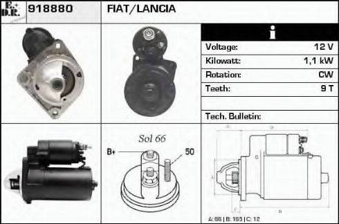 EDR 918880 - Стартер autosila-amz.com