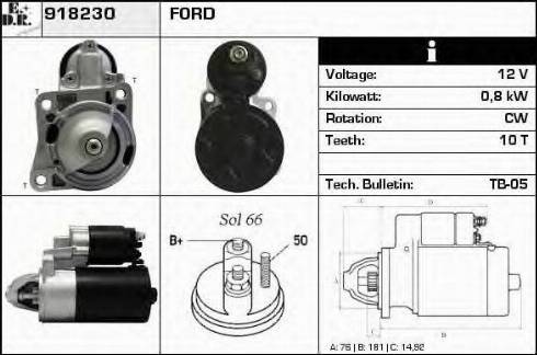 EDR 918230 - Стартер autosila-amz.com