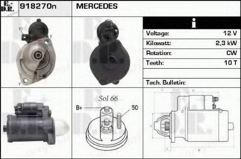 EDR 918270N - Стартер autosila-amz.com