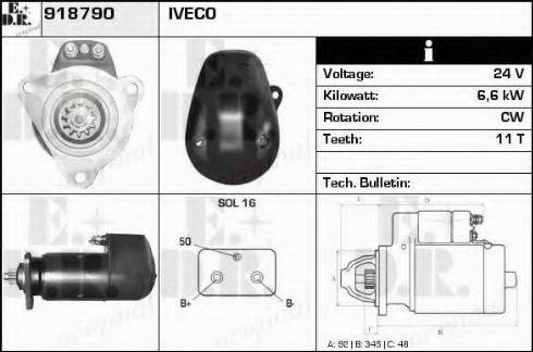 EDR 918790 - Стартер autosila-amz.com