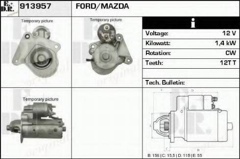 EDR 913957 - Стартер autosila-amz.com