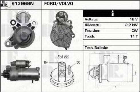 EDR 913969N - Стартер autosila-amz.com