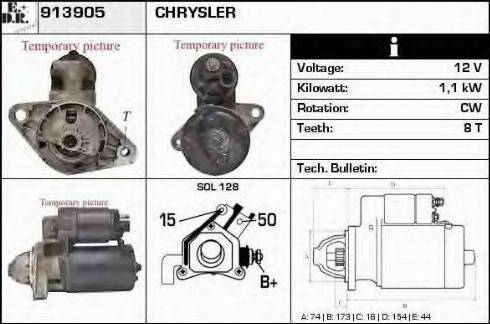 EDR 913905 - Стартер autosila-amz.com