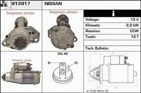 EDR 913917 - Стартер autosila-amz.com