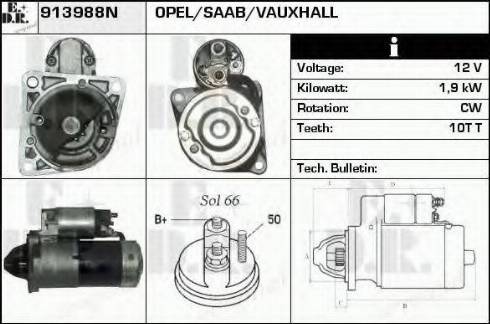 EDR 913988N - Стартер autosila-amz.com