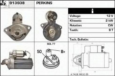 EDR 913938 - Стартер autosila-amz.com