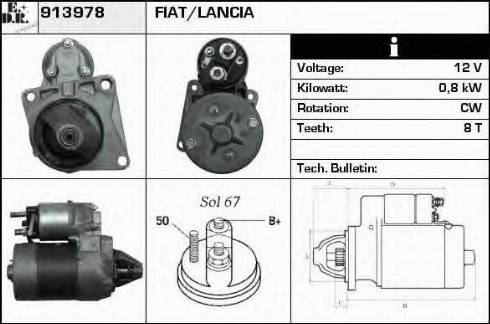 EDR 913978 - Стартер autosila-amz.com