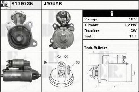 EDR 913973N - Стартер autosila-amz.com