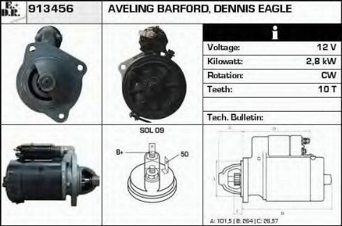 EDR 913456 - Стартер autosila-amz.com