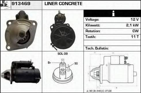 EDR 913469 - Стартер autosila-amz.com