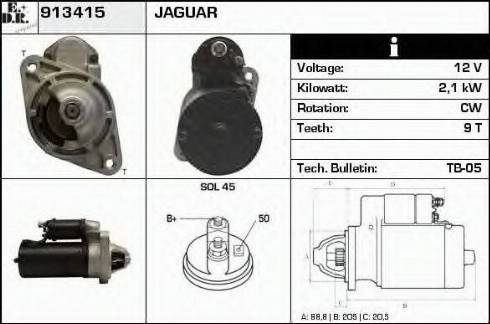 EDR 913415 - Стартер autosila-amz.com