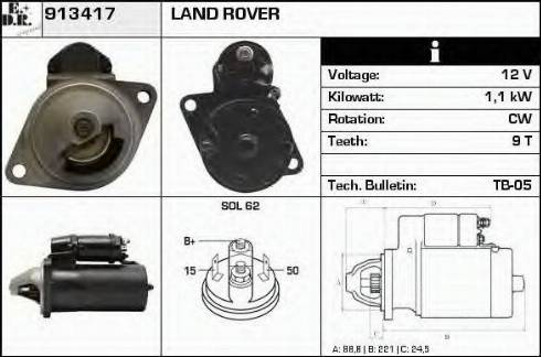 EDR 913417 - Стартер autosila-amz.com