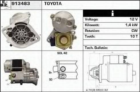 EDR 913483 - Стартер autosila-amz.com