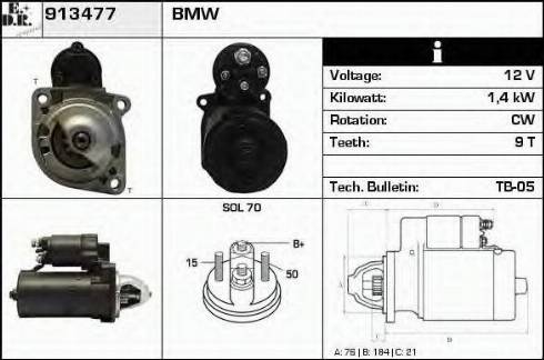 EDR 913477 - Стартер autosila-amz.com