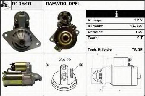 EDR 913549 - Стартер autosila-amz.com