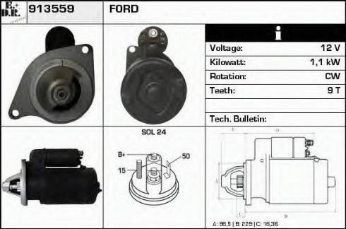 EDR 913559 - Стартер autosila-amz.com