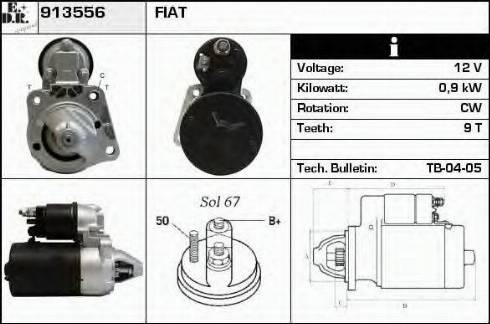 EDR 913556 - Стартер autosila-amz.com