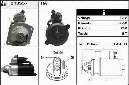 EDR 913557 - Стартер autosila-amz.com