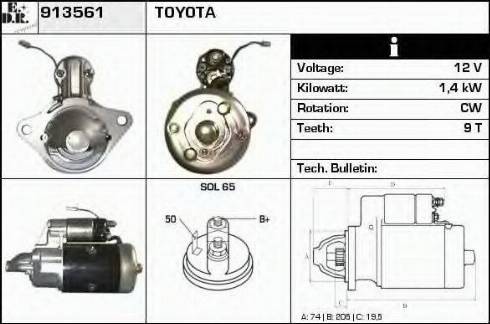 EDR 913561 - Стартер autosila-amz.com