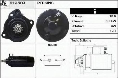 EDR 913503 - Стартер autosila-amz.com