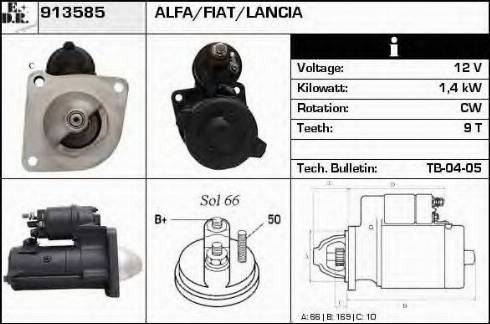 EDR 913585 - Стартер autosila-amz.com