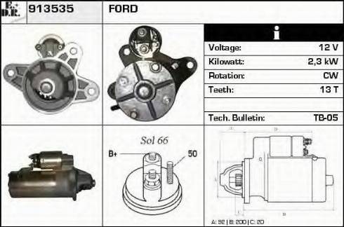 EDR 913535 - Стартер autosila-amz.com