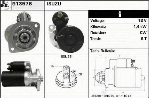 EDR 913578 - Стартер autosila-amz.com