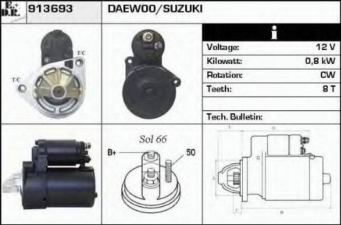 EDR 913693 - Стартер autosila-amz.com