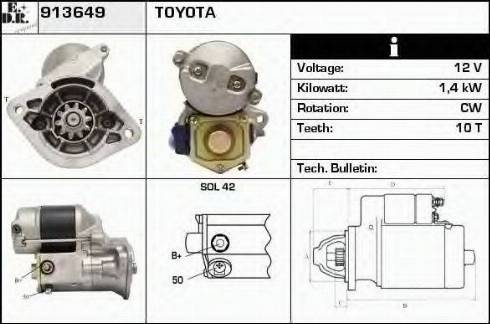 EDR 913649 - Стартер autosila-amz.com