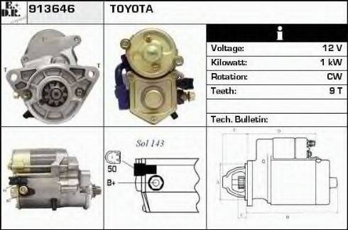 EDR 913646 - Стартер autosila-amz.com