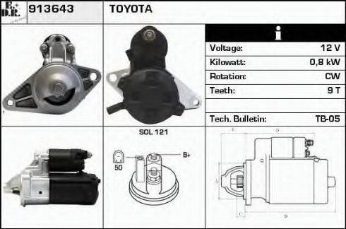 EDR 913643 - Стартер autosila-amz.com