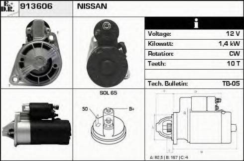 EDR 913606 - Стартер autosila-amz.com