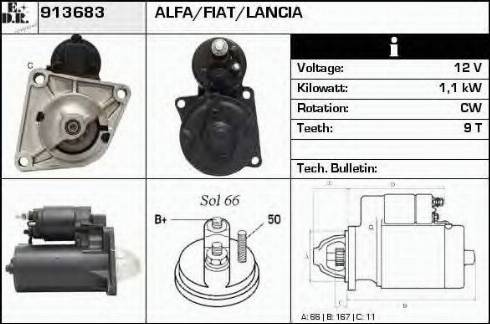 EDR 913683 - Стартер autosila-amz.com