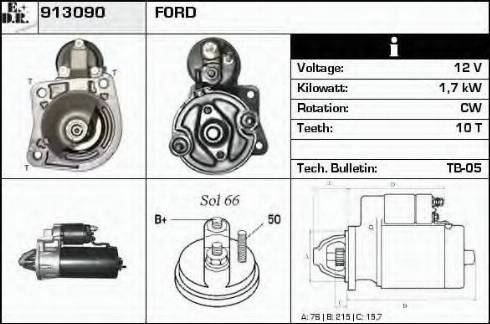 EDR 913090 - Стартер autosila-amz.com