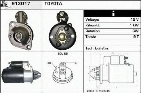 EDR 913017 - Стартер autosila-amz.com